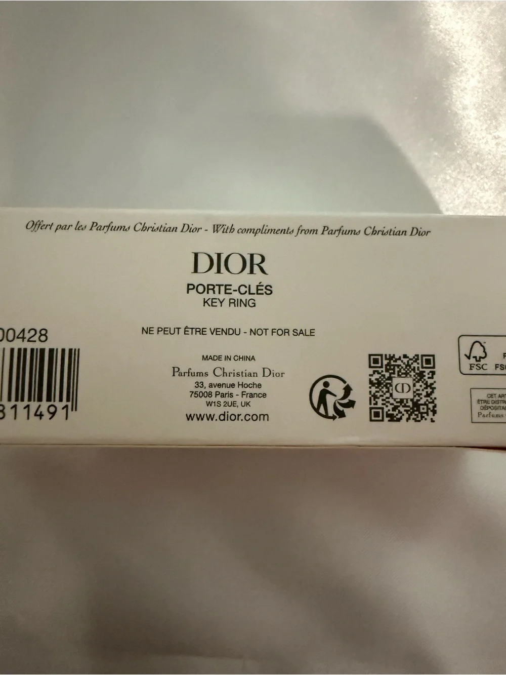 Dior branded silicone